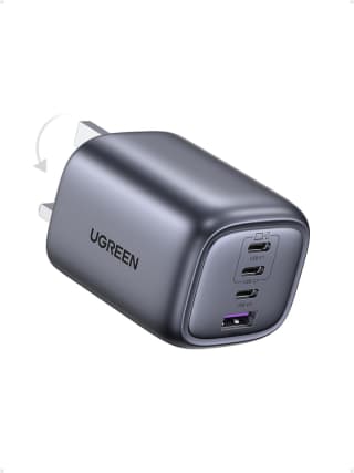 UGREEN Nexode GaN Charger 65W – 4-Port with Foldable Plug – £22.78