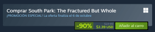 South Park: The Fractured But Whole por $60 | Rebaja Steam