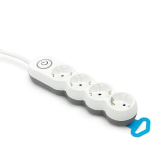 Garza Power Regleta de 4 Enchufes con Interruptor y Enchufe Plano 1.4 m 3500W a 2.99€