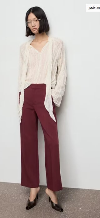 Pantalón recto tiro alto por 8.99€