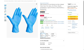 Guantes Nitrilo 500 Pzas por $269 | Oferta Amazon