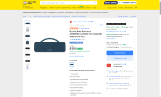 Bocina Aiwa Boombox AWS80BTU azul por $593 | Oferta Mercado Libre