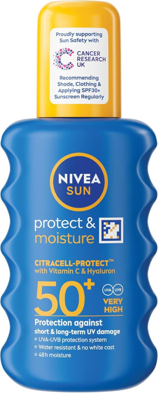 NIVEA Sun Protect & Moisture SPF 50+ 3 Pack £11.73 Amazon S&S Deal