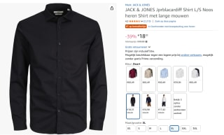 Jack & Jones overhemd voor €18,31 bij Amazon