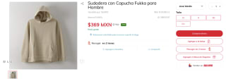 Sudadera con Capucha Fukka para Hombre por $369 | Sears