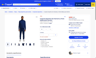 Conjunto Deportivo Adidas por $650 | Coppel