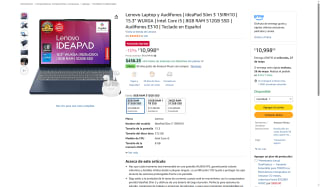 Lenovo IdeaPad Slim 3 15IRH10 i5 8GB 512GB por $7,874 | Amazon (Santander)