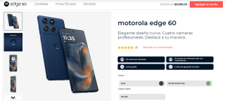 Motorola Edge 60 512GB por $6,749 | Banamex