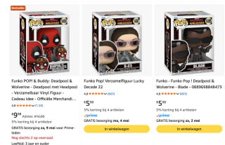 Diverse Funko Pops! voor €5 bij Amazon
