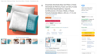 Dreamlab Almohada Blue Gel Pillow (pack de 2) por $665 en Amazon