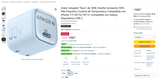 Cargador Anker 30W USB-C por $198 | Oferta Amazon