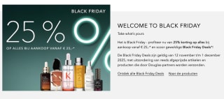 25% korting op alles bij Douglas