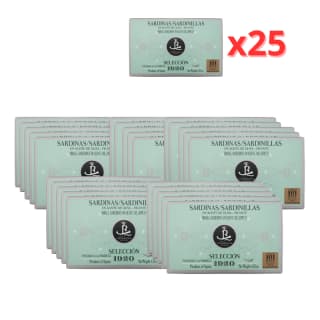 Real Conservera Selección 1920 Sardinillas en aceite de oliva picante 112 g x 25