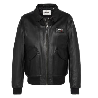 Blouson Cuir Noir Homme Schott LCJET à 199,99€