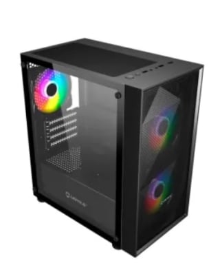 Torre PC UNYKAch Mir B200 Cristal Templado USB 3.2 Negra por 28.89€