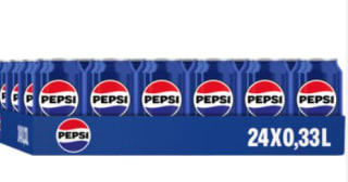 Pepsi blikjes 24 stuks voor €8,18