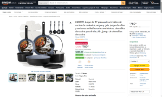 Juego 17 Piezas Cerámica por $761 | Oferta Amazon