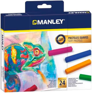 Manley soft pastels 24 piezas Pasteles suaves de colores brillantes por 3.20€