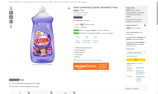 Axion Lavatrastes Frutos Rojos por $45 | Oferta Amazon