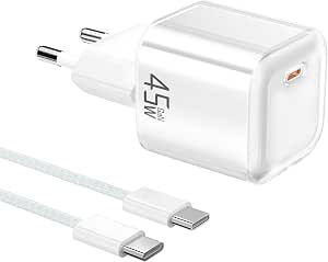 Cargador USB C Carga Rapida 45W por 10.28€
