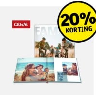20% korting op CEWE Fotoboek bij Kruidvat