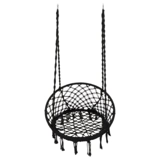 Hamaca tipo silla de tejido macramé 80x60x110 cm