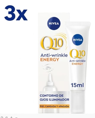 3x12ml NIVEA Q10 Antiarrugas Energy por 23.98€