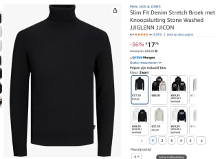 JACK & JONES Trui 'JJEmil' ivoor €17,76 bij Amazon