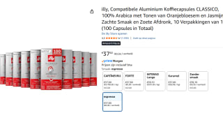Illy Classico Espresso Koffiecups 10x 10 capsules voor €37,60 bij Amazon