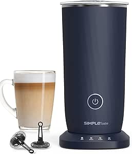SIMPLETASTE Milk Frother, 4-in-1 Electric Milk Steamer, £25.49