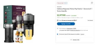 Cafetera Nespresso Vertuo Pop por $2,977 | Sam's Club