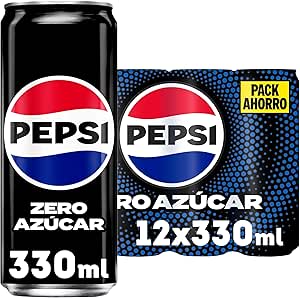 Pepsi Zero pack 36 latas 330ml por 15,10€