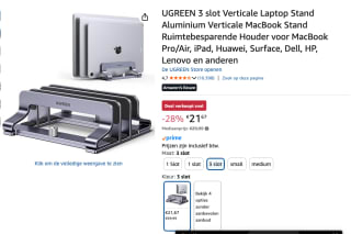 Ugreen Verticale Laptopstandaard voor €21,67 bij Amazon