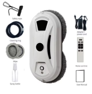 Robot limpiacristales con Fuerte succión y dobles ventosas por 29.31€