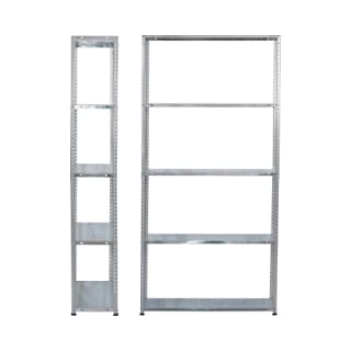 Pack 2 Estanterías Modulares Metálicas SteelSmart con 5 Baldas 200kg por 39.84€