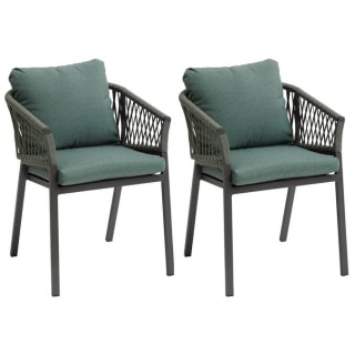 Lot de 2 fauteuils de jardin ORIENGO Olive & Graphite à 99,99€