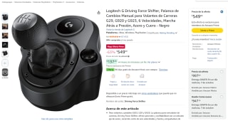Logitech G Driving Force Shifter por $549 en Amazon