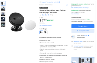 Soporte magnético 1HORA PJ093 por $58 | Oferta Mercado Libre