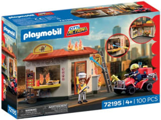 PLAYMOBIL 72195 Brandweerquad met hamburgerkraam voor €28,49 bij Bol