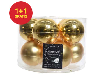 1+1 gratis op kerstversiering bij Praxis