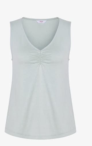 Desde la app de womens secret Camiseta sin mangas escote fruncido por 8.82€