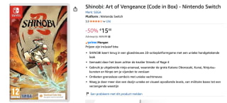 Shinobi: Art of Vengeance - Nintendo Switch - Code in a box voor €15 bij Amazon