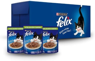 Felix Alimento Húmedo (24x85g) por $180 en Amazon