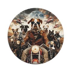 Iconic Puzzle - Perros Motociclistas, Puzzle Madera 100% Sostenible 200 pzs a 9.99€