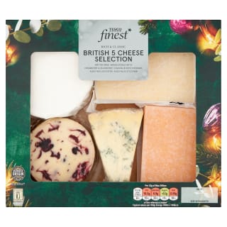Tesco Finest British 5 Cheese Selection 506g, £6 (Clubcard Price)