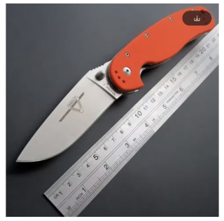 Cuchillo Plegable Táctico R1 Hoja Acero AUS-8 Mango G10 Supervivencia EDC por 9.84€