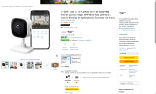 TP-Link Tapo C110 2K 3MP 2 Unidades por $698 | Amazon