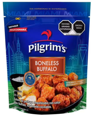 Boneless Pilgrim's buffalo 600g por $165 en Walmart