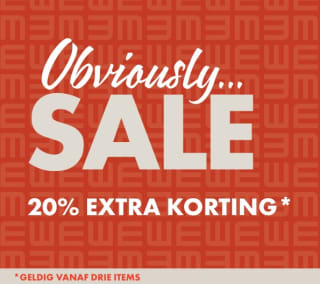 20% extra korting bij drie items in de sale van WE Fashion