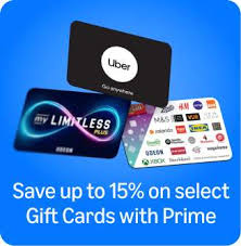 Gift Cards Up to 20% Off on Amazon (Uber, Nike, H&M, Odeon & More